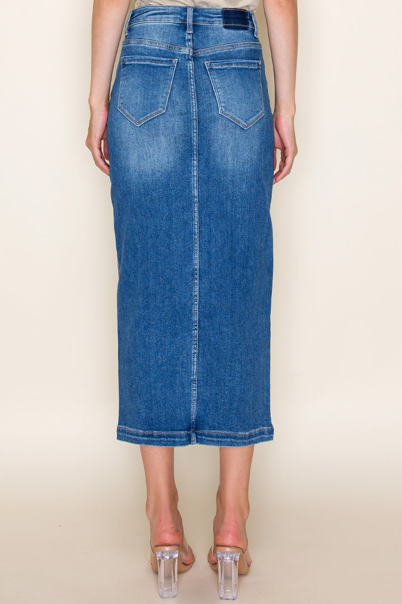 FRONT SLIT CARGO SKIRT