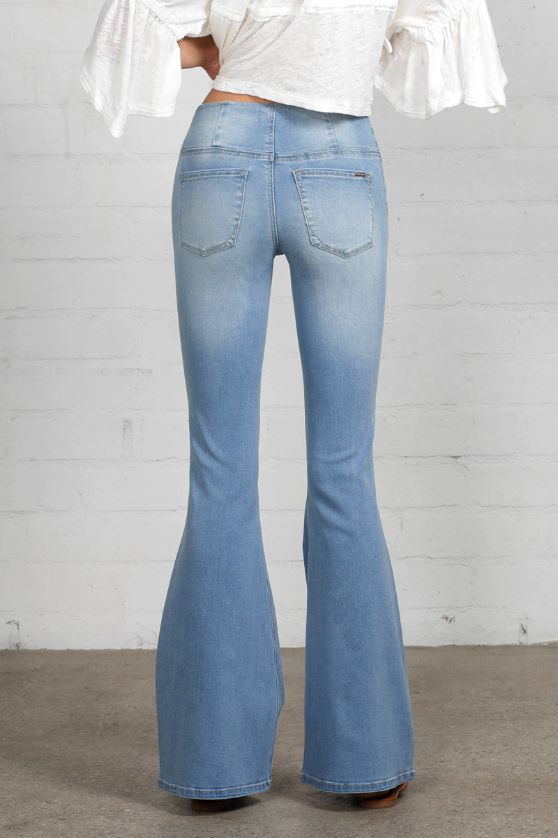 Lauren Banded Flare Jeans